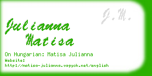 julianna matisa business card